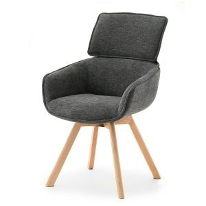 Krzesło dorian grafit tkanina, podstawa dąb 822353 Krzesło dorian grafit tkanina, podstawa dąb 822353