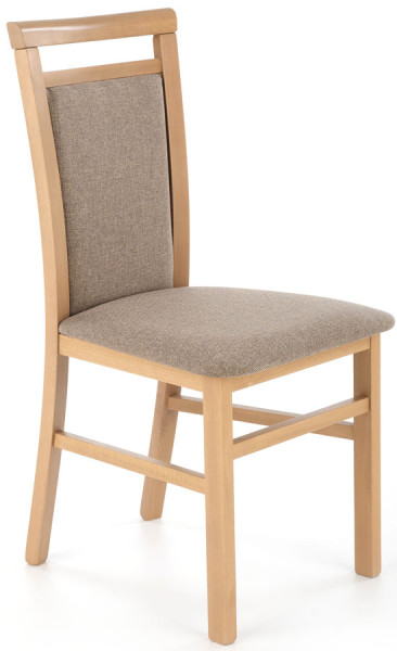 Krzesło drewniane tapicerowane dąb artisan - Xyax 233955