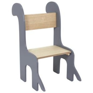 Krzesło dziecięce Dino szary/naturalny 86183 Krzesło dziecięce Dino szary/naturalny 86183