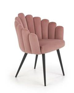 Krzesło Finger różowe velvet 159179 Krzesło Finger różowe velvet 159179