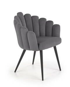 Krzesło Finger szare velvet 159202 Krzesło Finger szare velvet 159202