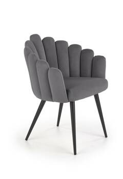 Krzesło Finger szare velvet 159202