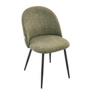 Krzesło FIORA w tkaninie zielone 49x56x80 cm HOMLA 910501 Krzesło FIORA w tkaninie zielone 49x56x80 cm HOMLA 910501