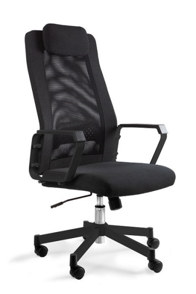 Krzesło fotel biurowy Fox obrotowy czarny/czarny 298864