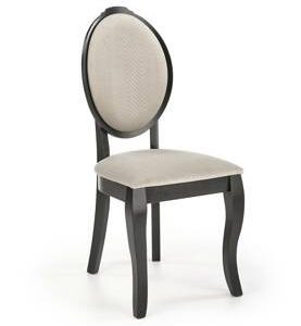 Krzesło Gilbert czarne/beżowe 169755 Krzesło Gilbert czarne/beżowe 169755