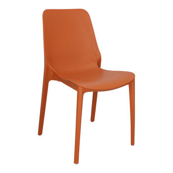 Krzesło Ginevra terracotta z tworzywa 79405