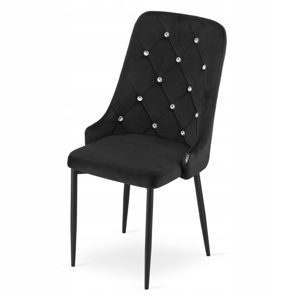 Krzesło GLAM czarne 1021656