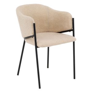 Krzesło Glamour DC-2144 quelle, czarne nogi, beż #6 781900 Krzesło Glamour DC-2144 quelle, czarne nogi, beż #6 781900