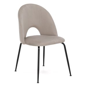 Krzesło Glamour KC-903-2 ciemny beż 7, czarne nogi 770123 Krzesło Glamour KC-903-2 ciemny beż 7, czarne nogi 770123