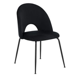 Krzesło Glamour KC-903-2 Czarny, czarne nogi 770121 Krzesło Glamour KC-903-2 Czarny, czarne nogi 770121