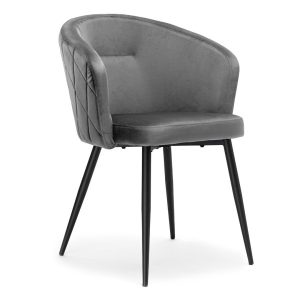Krzesło HAMPTON VELVET grafitowe 334962 Krzesło HAMPTON VELVET grafitowe 334962