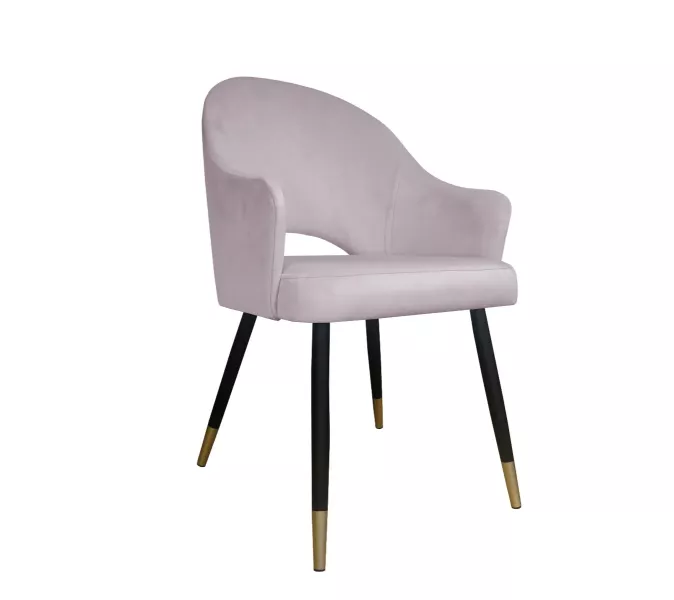 Krzesło JENISEJ VELVET GOLD jasno różowe 949714