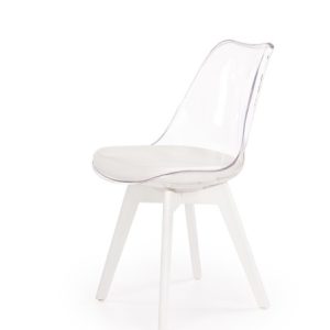 Krzesło K245 białe/transparentne 859087 Krzesło K245 białe/transparentne 859087