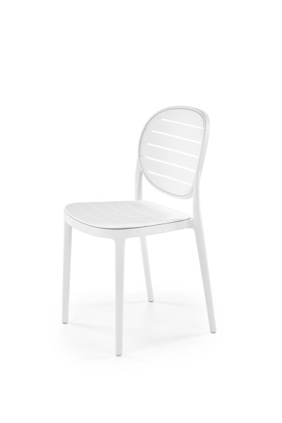 Krzesło K529 białe z tworzywa PVC 1004554