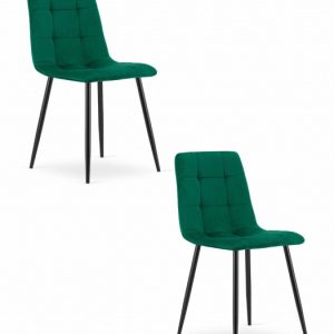 Krzesło KARA – ciemna zieleń aksamit x 2 350613 Krzesło KARA – ciemna zieleń aksamit x 2 350613