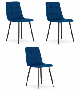 Krzesło KARA – granat aksamit x 3 262278 Krzesło KARA – granat aksamit x 3 262278