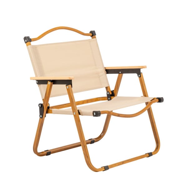 Krzesło kempingowe drevo 61cm składane stalowa rama 949867