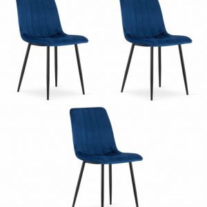 Krzesło LAVA – granat aksamit x 3 314134 Krzesło LAVA – granat aksamit x 3 314134