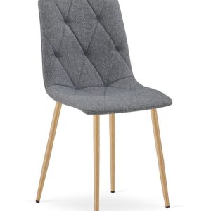 Krzesło Libra – Ciemny Szary Materiał, Nogi Kolor Drewna 1 szt. 938716 Krzesło Libra – Ciemny Szary Materiał, Nogi Kolor Drewna 1 szt. 938716