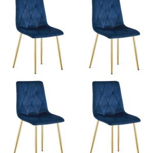 Krzesło Libra – Granat Aksamit / Nogi Kolor Złoty X 4 783584 Krzesło Libra – Granat Aksamit / Nogi Kolor Złoty X 4 783584