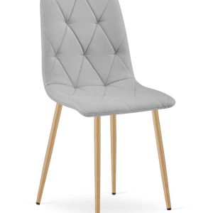 Krzesło Libra – Jasny Szary Materiał, Nogi Kolor Drewna 1 szt. 938723 Krzesło Libra – Jasny Szary Materiał, Nogi Kolor Drewna 1 szt. 938723