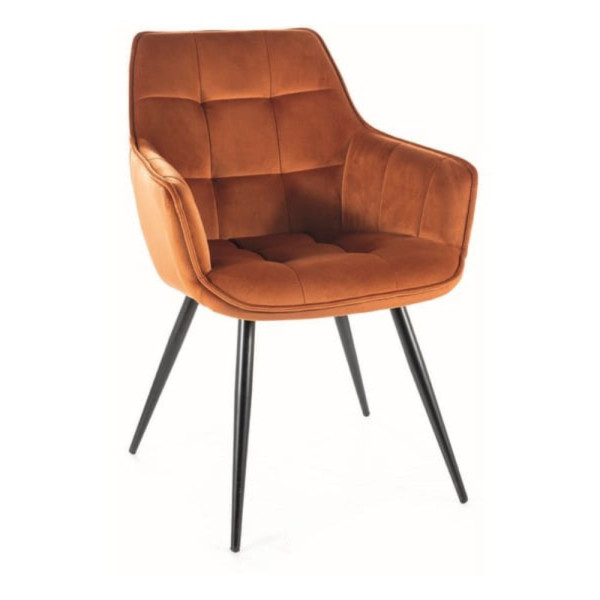 Krzesło LILIA VELVET cynamonowe 924439
