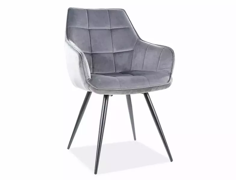 Krzesło LILIA VELVET szare 855273