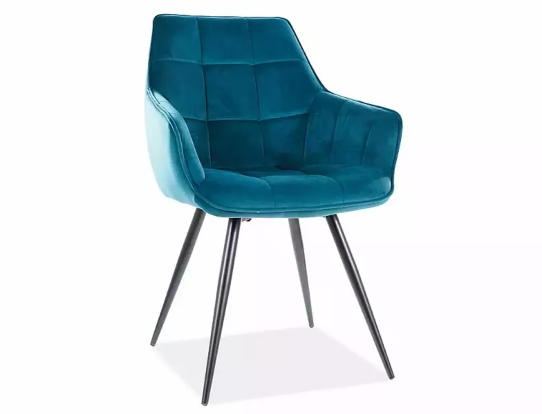 Krzesło LILIA VELVET turkusowe 855234