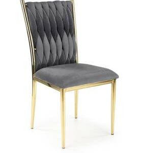 Krzesło Lina velvet szare/ złote 159363 Krzesło Lina velvet szare/ złote 159363