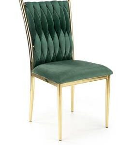 Krzesło Lina velvet zielone/ złote 159354 Krzesło Lina velvet zielone/ złote 159354