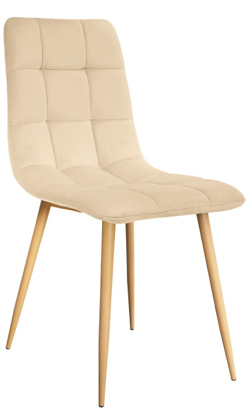 Krzesło Louis Beżowe Wood 793496