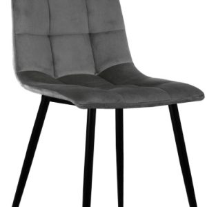 Krzesło Louis Grafitowe Black 792786 Krzesło Louis Grafitowe Black 792786