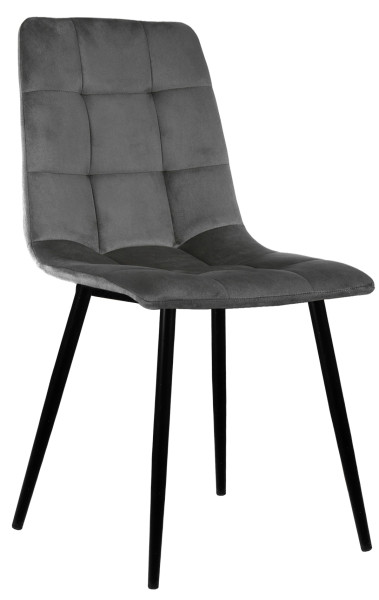 Krzesło Louis Grafitowe Black 792786