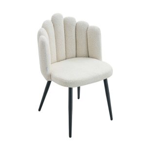 Krzesło LUXE Ecru 56x55x86 cm HOMLA 910506 Krzesło LUXE Ecru 56x55x86 cm HOMLA 910506