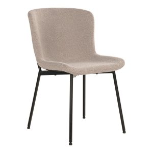 KRZESŁO Maceda BOUCLE beżowe/czarne w stylu skandynawskim 652425 KRZESŁO Maceda BOUCLE beżowe/czarne w stylu skandynawskim 652425