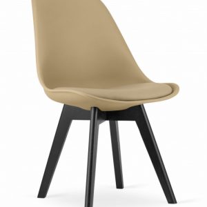 Krzesło MARK – ciemny beż / nogi czarne x 1 352893 Krzesło MARK – ciemny beż / nogi czarne x 1 352893