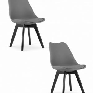 Krzesło MARK – grafitowe / nogi czarne x 2 314192 Krzesło MARK – grafitowe / nogi czarne x 2 314192