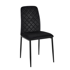 Krzesło MAVERIK VELVET czarne 335014 Krzesło MAVERIK VELVET czarne 335014