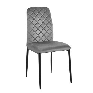 Krzesło MAVERIK VELVET grafitowe 334965 Krzesło MAVERIK VELVET grafitowe 334965