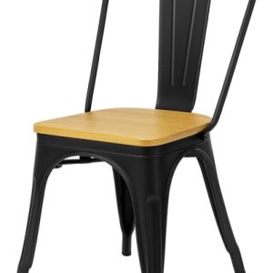 Krzesło metalowe loft CORSICA NERO PINE 790574 Krzesło metalowe loft CORSICA NERO PINE 790574