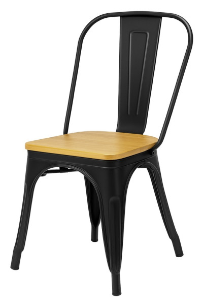 Krzesło metalowe loft CORSICA NERO PINE 790574