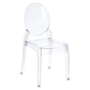 Krzesło Mia Elizabeth transparentne z tworzywa 70397 Krzesło Mia Elizabeth transparentne z tworzywa 70397