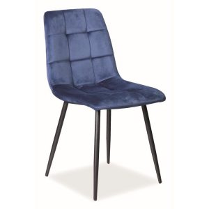 Krzesło MILA VELVET granatowe 859462