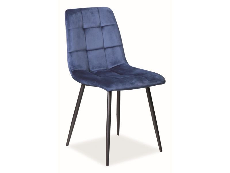 Krzesło MILA VELVET granatowe 859462