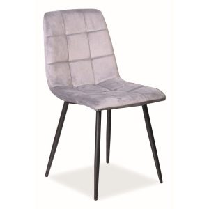 Krzesło MILA VELVET szare 924464