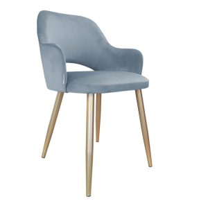 Krzesło Milano noga złota BL06 125375 Krzesło Milano noga złota BL06 125375