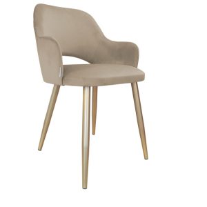 Krzesło Milano noga złota MG09 125785 Krzesło Milano noga złota MG09 125785