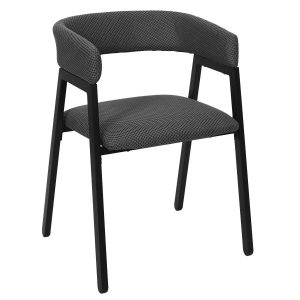 Krzesło Nesto Nowoczesne szaro-czarne 50,5x50x74 cm tapicerowane 766668 Krzesło Nesto Nowoczesne szaro-czarne 50,5x50x74 cm tapicerowane 766668