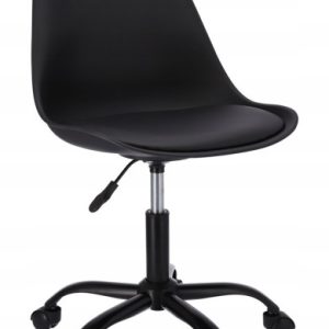Krzesło Obrotowe Fotel Do Biurka Biura Iger Czarne/Czarne 805629 Krzesło Obrotowe Fotel Do Biurka Biura Iger Czarne/Czarne 805629