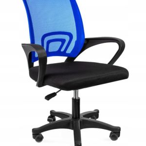 Krzesło Obrotowe Fotel Do Biurka Biura Smart Czarne/Niebieskie 805641 Krzesło Obrotowe Fotel Do Biurka Biura Smart Czarne/Niebieskie 805641